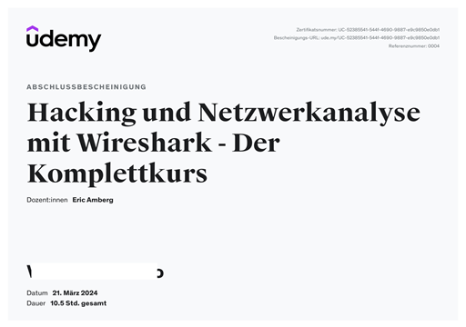 Zertifikat 2.5